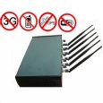 6 Antenna High Power Adjustable Cellphone Jammer Wifi GPS Jammer