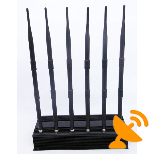 3G Cell Phone Blocker Jammer + Wifi UHF VHF Signal - Click Image to Close