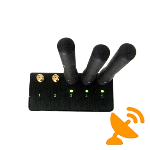3W Handheld Mobile Jammer + GPS Jammer + Wifi Jammer with Fan - Click Image to Close