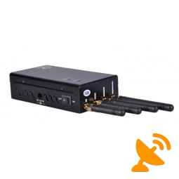 Portable Cell Phone Jammer + Wifi Jammer with Cooling Fan