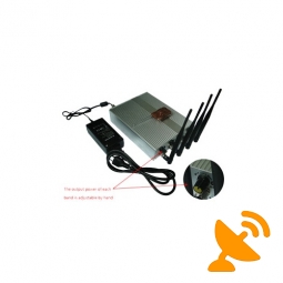 Adjustable Cell Phone Jammer with Remote Control - 60 Meter