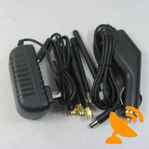 Cell Phone + Wifi + GPS L1 Signal Jammer 5 Antenna Portable - Click Image to Close