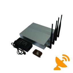 Desktop Mobile Phone Signal Jammer Blocker with Remote
