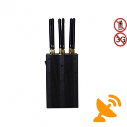 Handheld Phone Jammer GPS Jammer Wifi Jammer 6 Antennas