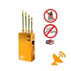 Portable Cell Phone + Wi-Fi + GPS Signal Jammer Blocker