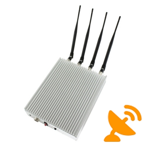 Adjustable + Remote Control Cell Phone Jammer with Cooling Fan - Click Image to Close