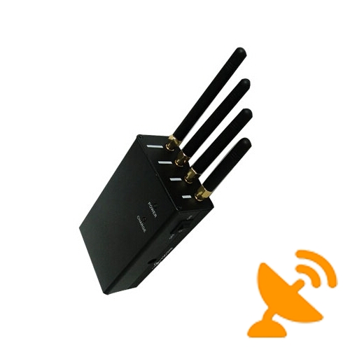 High Power Portable Cellphone Jammer Wifi Blocker Full Band - Click Image to Close