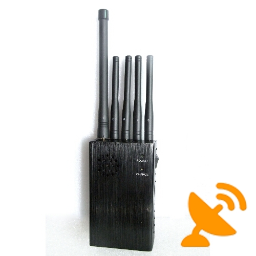 3W Handheld Mobile Jammer + GPS Jammer + Wifi Jammer with Fan - Click Image to Close