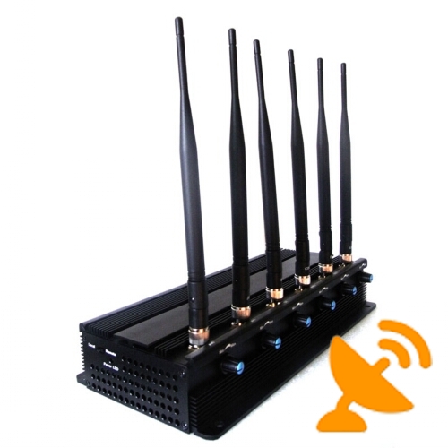 Adjustable Cell Phone Jammer + VHF UHF Walkie Talkie Jammer - Click Image to Close