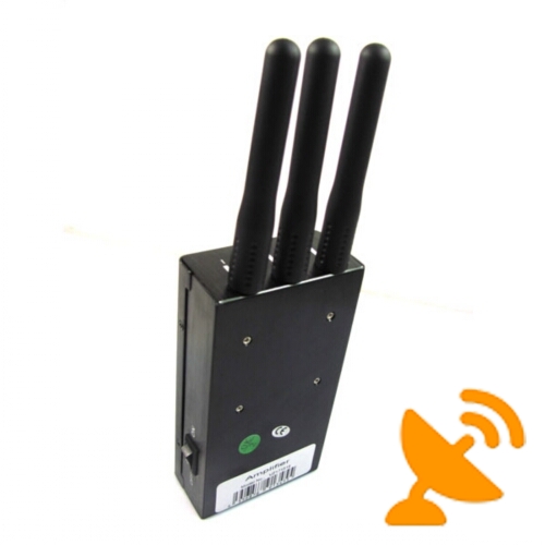 5- Band Portable GPS + Cellular Phone Signal Jammer - Click Image to Close