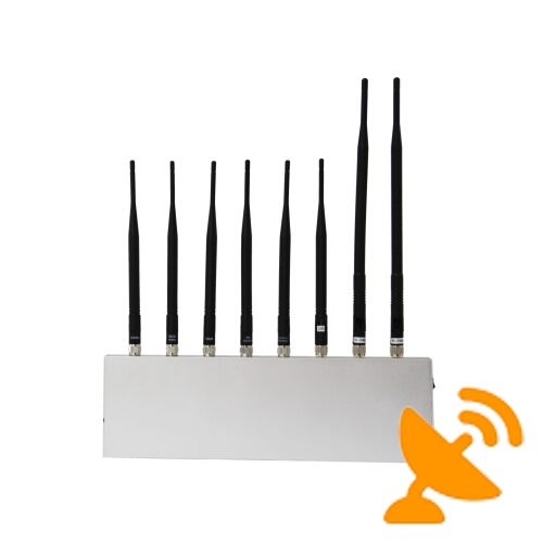 8 Antenna High Power Jammer Cell Phone + Wifi + GPS + VHF + UHF Jammer - Click Image to Close
