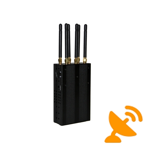 Handheld GPS & 4G Cell Phone Multifunctional Jammer 6 Antennas - Click Image to Close
