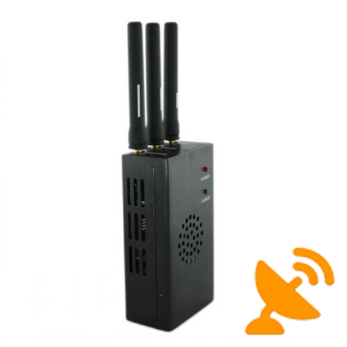 High Power Portable Cellular Jammer 3G GSM CDMA DCS PCS - Click Image to Close
