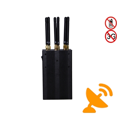 Handheld Phone GPS Audio Video Jammer 6 Antennas - Click Image to Close