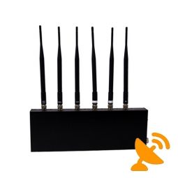 Cell Phone Signal Blocker + Wifi Jammer 6 Antennas