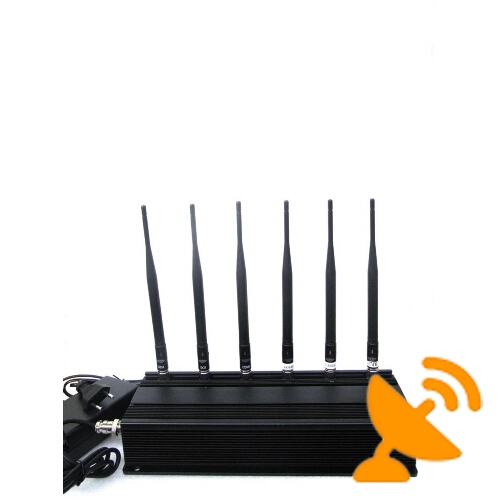 6 Antenna Cell Phone + Wifi + RF Jammer 315MHz/433MHz - Click Image to Close
