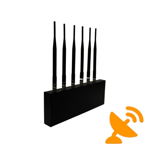 Cell Phone Signal Blocker + Wifi Jammer 6 Antennas - Click Image to Close