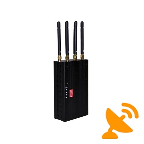 Handheld Multifunctional Jammer 4G Cell Phone WIFI Jammer 6 Antennas - Click Image to Close