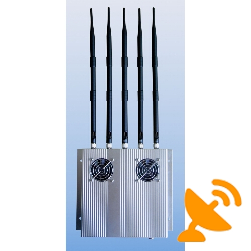 25W High Power Cell Phone + Wifi Jammer with Cooling Fan - Click Image to Close