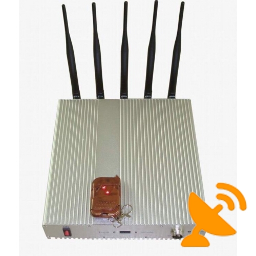3G Mobile Phone Signal Jammer Blocker with Remote Control - Click Image to Close