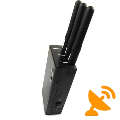 5- Band Portable GPS + Cellular Phone Signal Jammer - Click Image to Close