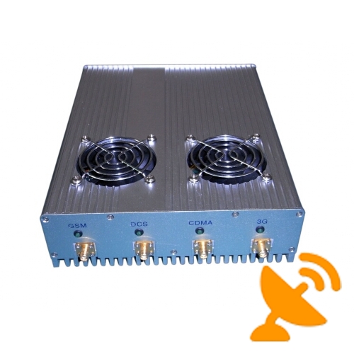 25W High Power GSM,CDMA,DCS,PCS,3G Mobile Phone Jammer with Cooling Fan - Click Image to Close