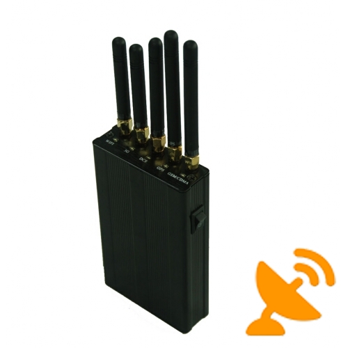 Cell Phone + GPS + Wifi Signal Blocker 5 Antenna Portable - Click Image to Close