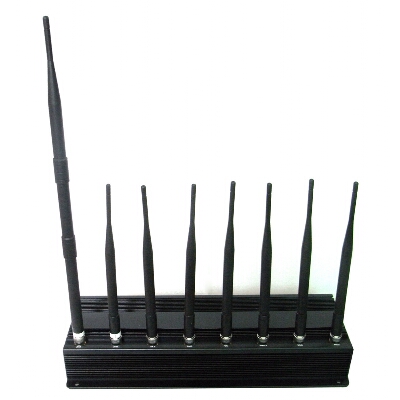 8 Antenna Signal Jammer 3G 4G Cellular,GPS,WIFI,Lojack Jammer System