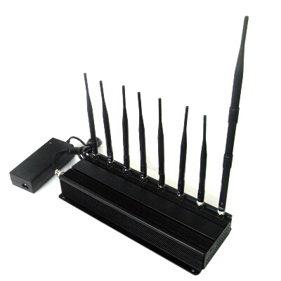 8 Antenna Signal Jammer 3G 4G Cellular,GPS,WIFI,Lojack Jammer System